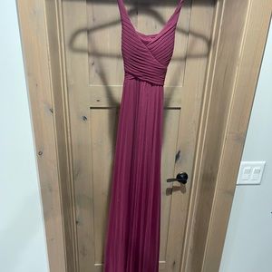 Maroon Bridesmaid dress